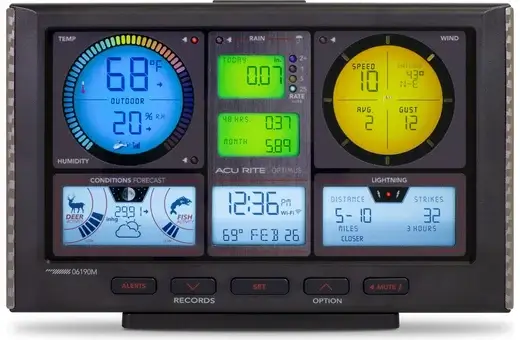 AcuRite Optimus 06190M Sportsman display included with bundle 01229MCB