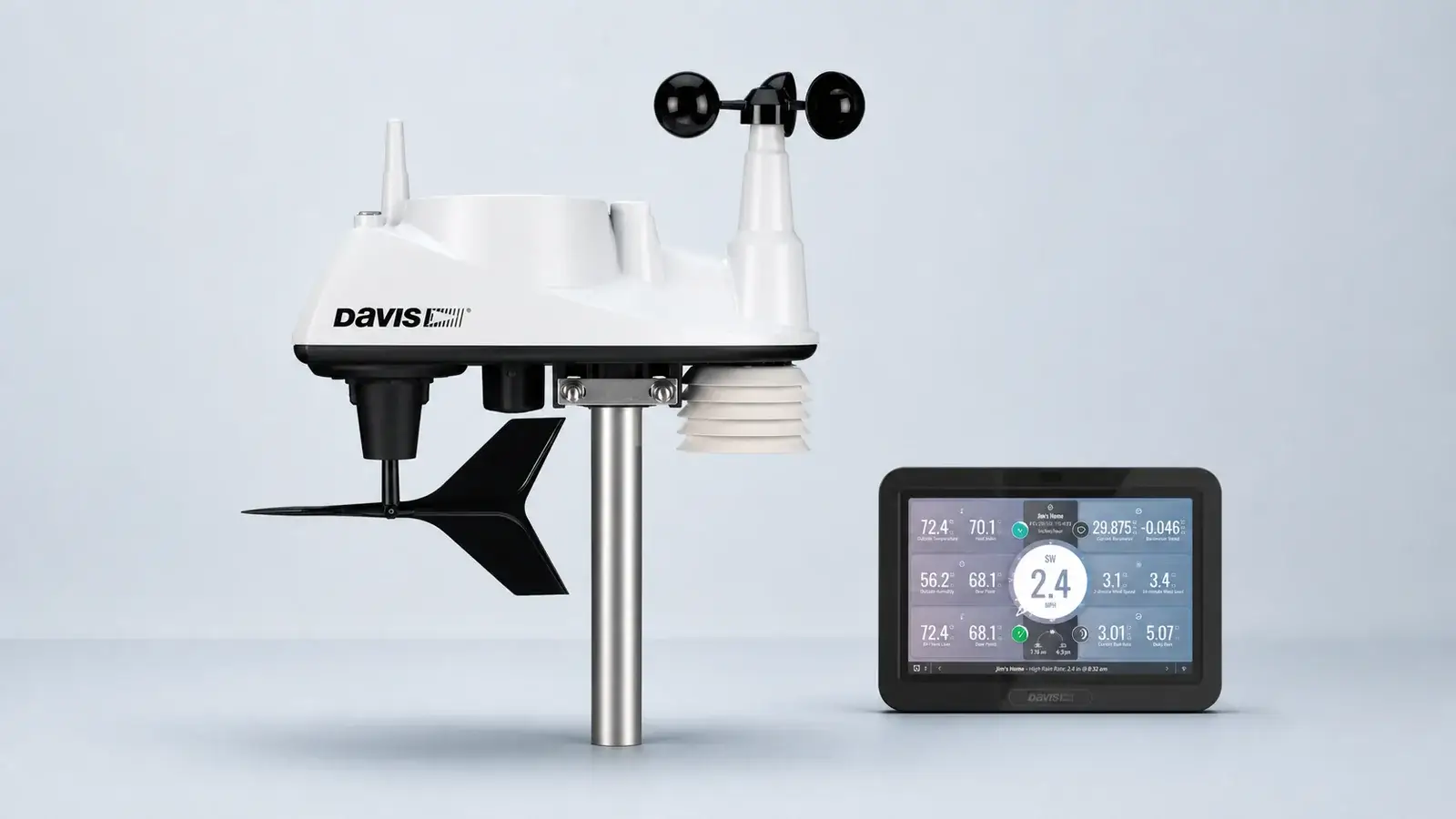 Exact Davis Vantage Vue 6242 bundle with integrated sensor suite and 6313 WeatherLink Console